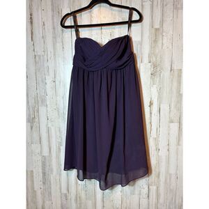 Bill Levkoff‎ Strapless Dress Size 10 Purple